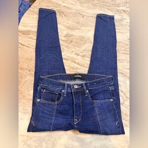 Express Denim Perfect Ankle Legging Jeans Women’s 4R Dark Wash Stretch Mid Rise